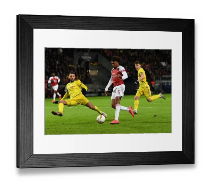 Framed Print : Iwobi vs. Filipenko: A Tense Shooting Showdown in Europa League Clash Framed Print : Iwobi vs. Filipenko: A Tense Shooting Showdown in Europa League Clash