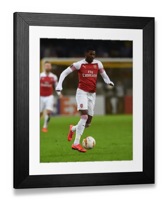 Framed Print : Arsenal's Ainsley Maitland-Niles in Action during Europa League Clash against BATE Borisov, 2019 Framed Print : Arsenal's Ainsley Maitland-Niles in Action during Europa League Clash against BATE Borisov, 2019