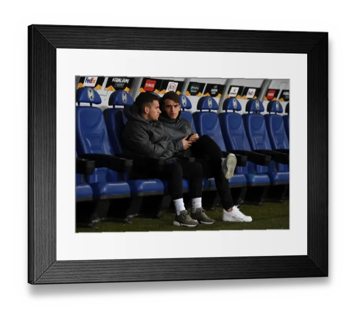 Framed Print : Denis Suarez and Lucas Torreira: Arsenal's Midfield Duo Prepare for BATE Borisov Clash in Europa League Framed Print : Denis Suarez and Lucas Torreira: Arsenal's Midfield Duo Prepare for BATE Borisov Clash in Europa League