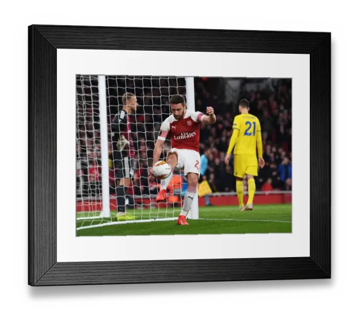 Framed Print : Mustafi Scores the Winner: Arsenal Tops BATE Borisov in Europa League Framed Print : Mustafi Scores the Winner: Arsenal Tops BATE Borisov in Europa League