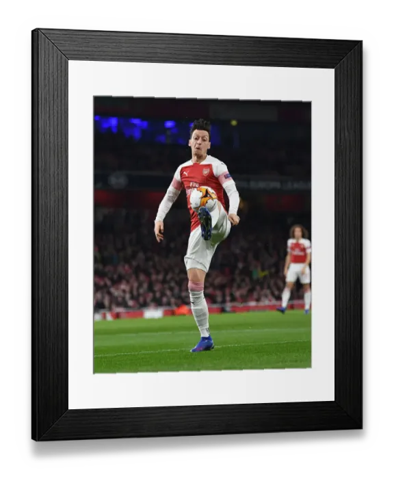 Framed Print : Mesut Ozil: Arsenal's Europa League Battle against BATE Borisov, 2018-19