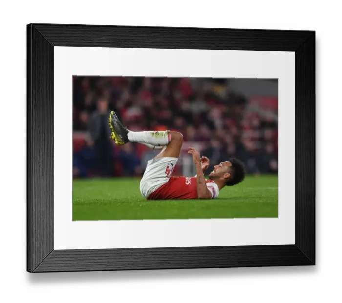 Framed Print : Aubameyang's Europa League Heroics: Arsenal Triumphs over BATE Borisov Framed Print : Aubameyang's Europa League Heroics: Arsenal Triumphs over BATE Borisov
