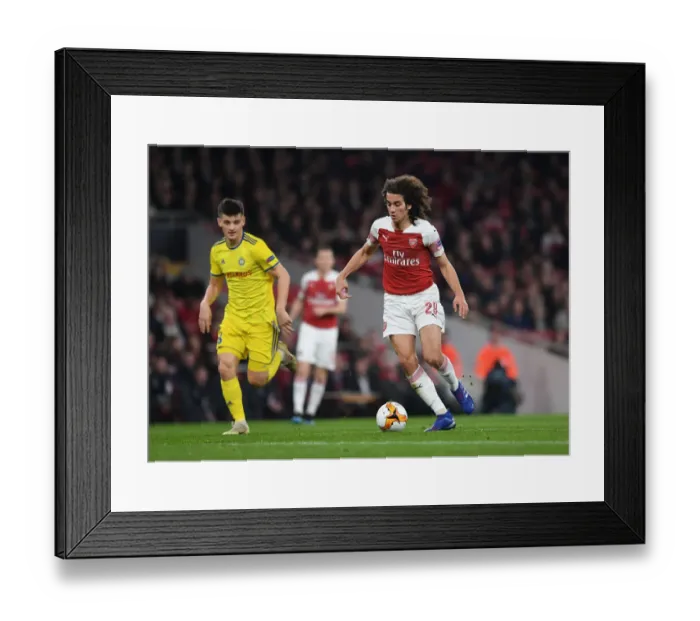 Framed Print : Arsenal's Matteo Guendouzi in Action against BATE Borisov in Europa League Clash Framed Print : Arsenal's Matteo Guendouzi in Action against BATE Borisov in Europa League Clash