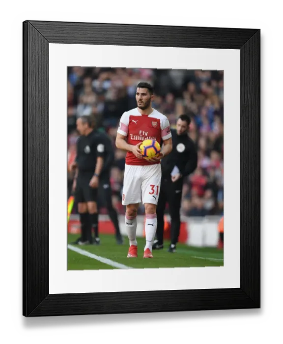 Framed Print : Arsenal's Sead Kolasinac in Action During Premier League Clash Against Southampton