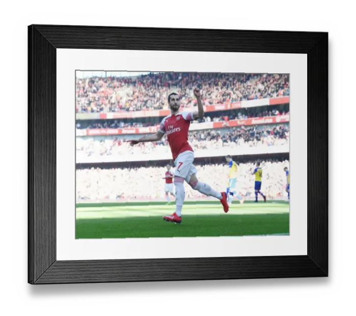Framed Print : Mkhitaryan Scores His Second: Arsenal's Victory Against Southampton in the 2018-19 Premier League Framed Print : Mkhitaryan Scores His Second: Arsenal's Victory Against Southampton in the 2018-19 Premier League