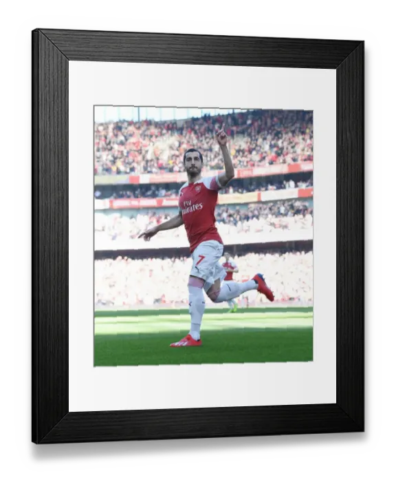 Framed Print : Arsenal's Mkhitaryan Scores Second Goal vs Southampton in 2018-19 Premier League