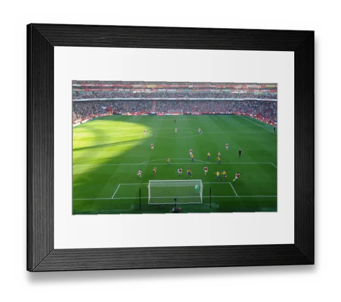 Framed Print : Arsenal's Aubameyang Scores at Emirates: Arsenal FC vs Southampton FC, Premier League 2018-19