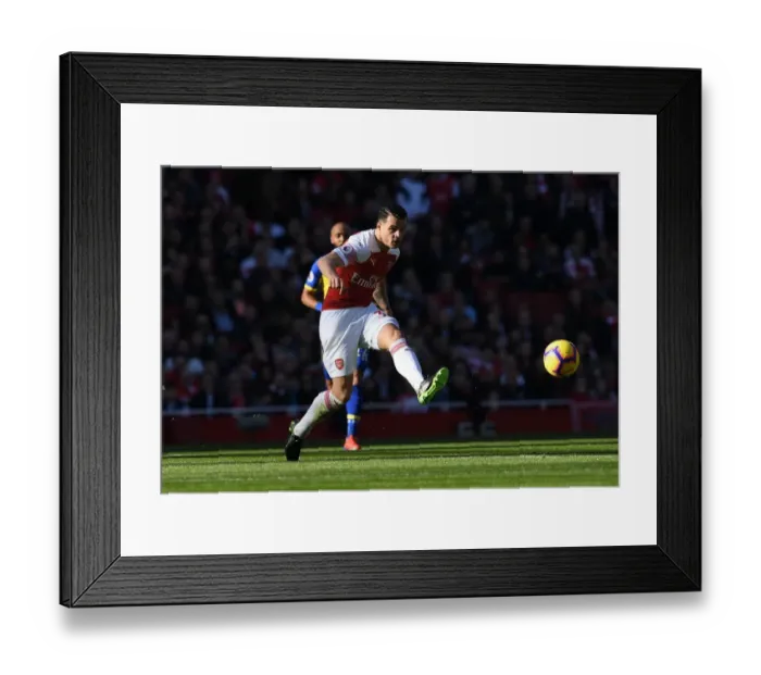 Framed Print : Granit Xhaka: Arsenal's Midfield Maestro in Action against Southampton, Premier League 2018-19 Framed Print : Granit Xhaka: Arsenal's Midfield Maestro in Action against Southampton, Premier League 2018-19