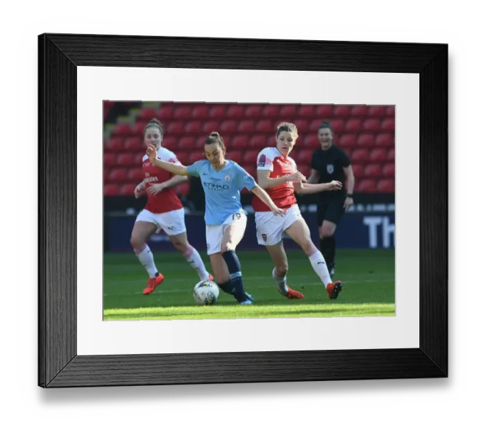 Framed Print : Bloodworth vs Weir: A Showdown in the FA WSL Cup Final