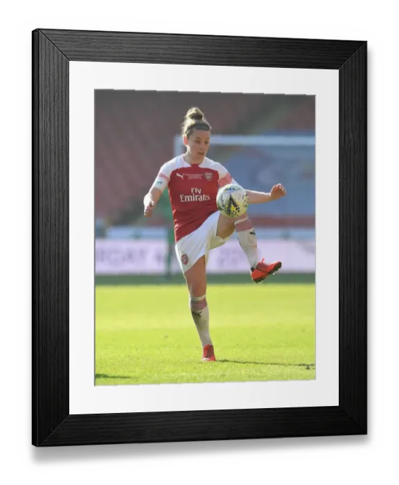 Framed Print : Arsenal's Kim Little Shines in FA WSL Continental Cup Final Against Manchester City