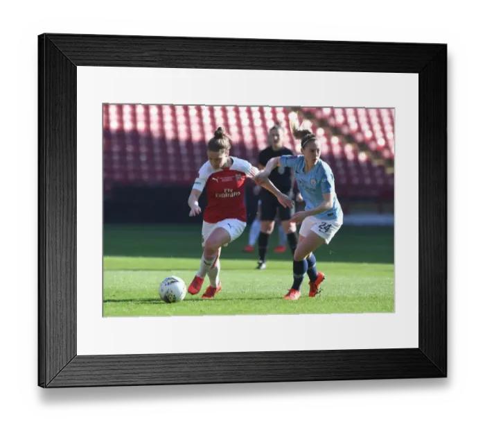 Framed Print : Clash of Midfield Masters: Arsenal vs Manchester City - FA WSL Continental Cup Final: Kim Little vs Keira Walsh Framed Print : Clash of Midfield Masters: Arsenal vs Manchester City - FA WSL Continental Cup Final: Kim Little vs Keira Walsh