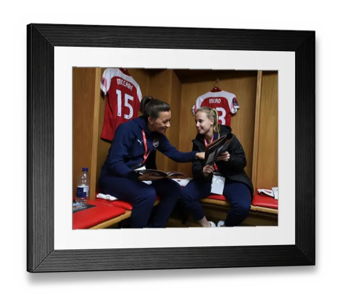 Framed Print : Arsenal Women: Katie McCabe and Beth Mead Prepare for FA WSL Continental Cup Final Showdown Against Manchester City Framed Print : Arsenal Women: Katie McCabe and Beth Mead Prepare for FA WSL Continental Cup Final Showdown Against Manchester City