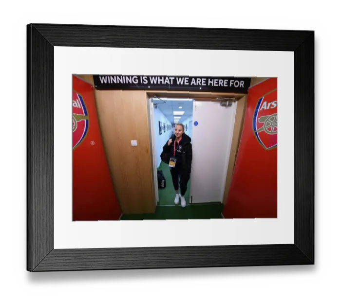 Framed Print : Beth Mead: Arsenal Star's Pre-Match Focus at FA WSL Continental Cup Final vs Manchester City Framed Print : Beth Mead: Arsenal Star's Pre-Match Focus at FA WSL Continental Cup Final vs Manchester City