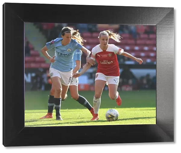 Mead vs Scott: A FA WSL Cup Final Showdown - Arsenal's Beth Mead Clashes with Manchester City's Jill Scott