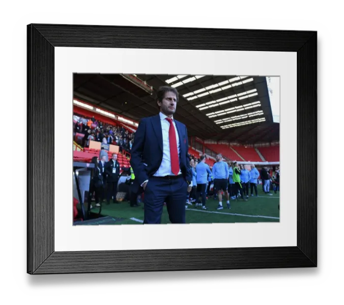Framed Print : Joe Montemurro (Arsenal Manager)