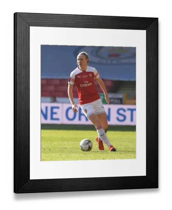Framed Print : Louise Quinn (Arsenal). Arsenal Women 0:0 Manchester City Women