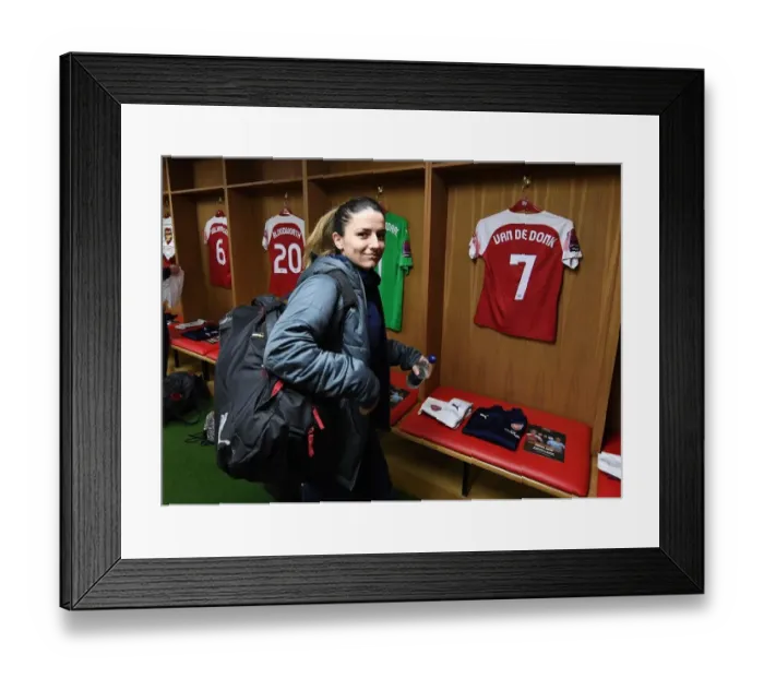 Framed Print : Danielle van de Donk: Arsenal Star's Pre-Match Focus at FA WSL Continental Cup Final vs Manchester City Framed Print : Danielle van de Donk: Arsenal Star's Pre-Match Focus at FA WSL Continental Cup Final vs Manchester City