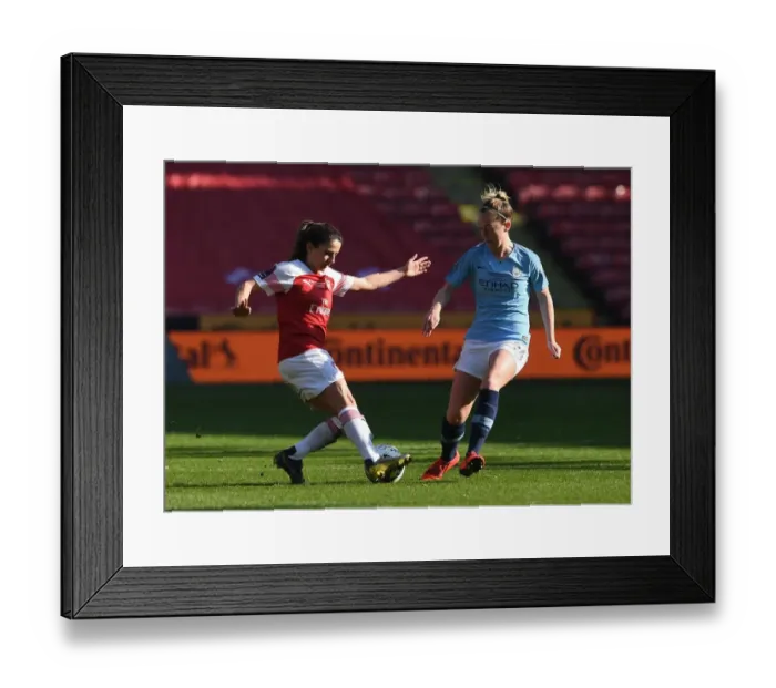 Framed Print : Danielle van de Donk (Arsenal) Keira Walsh (Man City) Framed Print : Danielle van de Donk (Arsenal) Keira Walsh (Man City)