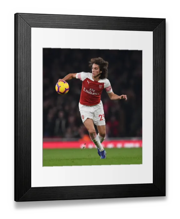 Framed Print : Matteo Guendouzi in Action: Arsenal vs AFC Bournemouth, Premier League 2018-19