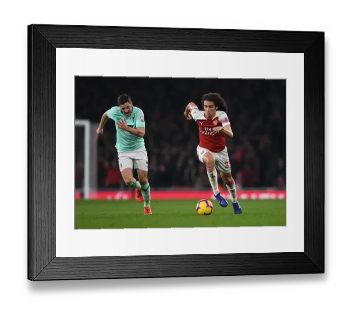 Framed Print : Guendouzi vs. Gosling: A Premier League Battle at Emirates Stadium Framed Print : Guendouzi vs. Gosling: A Premier League Battle at Emirates Stadium