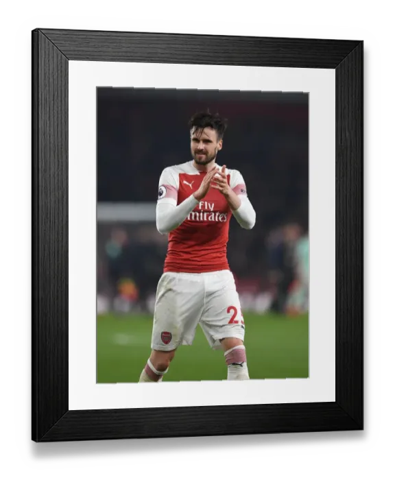 Framed Print : Carl Jenkinson's Euphoric Moment with Arsenal Fans: Triumph over Bournemouth Framed Print : Carl Jenkinson's Euphoric Moment with Arsenal Fans: Triumph over Bournemouth
