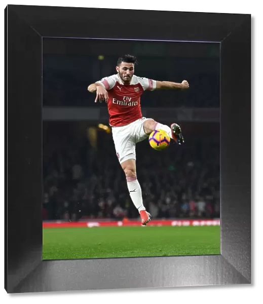 Sead Kolasinac: Arsenal's Unyielding Defender in Action against AFC Bournemouth, Premier League 2018-19