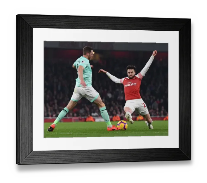 Framed Print : Carl Jenkinson (Arsenal) Dan Gosling (Bournemouth) Framed Print : Carl Jenkinson (Arsenal) Dan Gosling (Bournemouth)