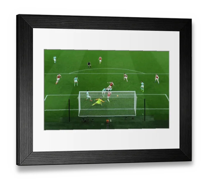 Framed Print : Laurent Koscielny Scores Arsenal's Third Goal Against AFC Bournemouth, February 2019