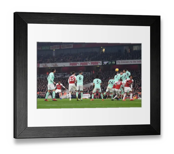 Framed Print : Alexandre Lacazette Scores Arsenal's Fifth Goal vs. AFC Bournemouth, 2018-19 Season Framed Print : Alexandre Lacazette Scores Arsenal's Fifth Goal vs. AFC Bournemouth, 2018-19 Season