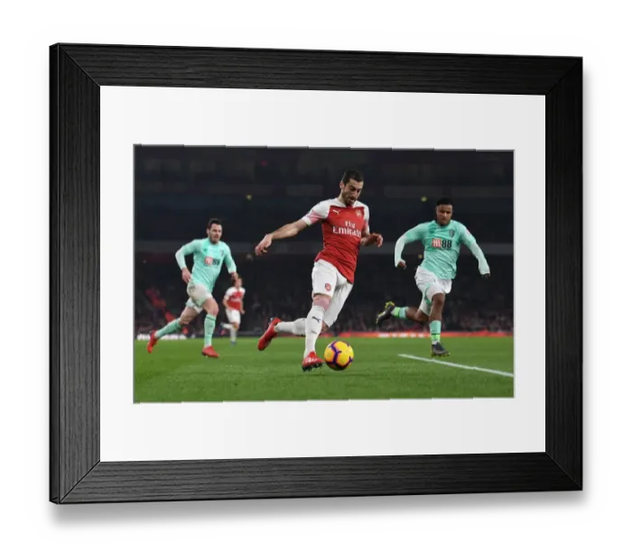 Framed Print : Mkhitaryan in Action: Arsenal vs AFC Bournemouth, Premier League 2018-19