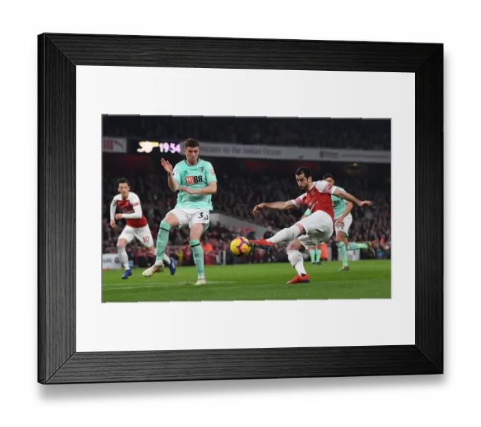 Framed Print : Henrikh Mkhitaryan (Arsenal) Chris Mepham (Bournemouth) Framed Print : Henrikh Mkhitaryan (Arsenal) Chris Mepham (Bournemouth)