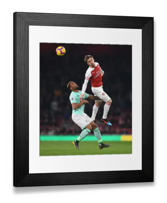 Framed Print : Clash at Emirates: Monreal vs Ibe - Arsenal vs Bournemouth, Premier League Framed Print : Clash at Emirates: Monreal vs Ibe - Arsenal vs Bournemouth, Premier League