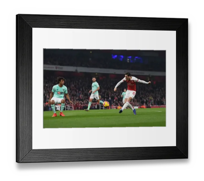 Framed Print : Mesut Ozil's Game-Winning Goal: Arsenal vs. AFC Bournemouth, Premier League 2018-19 Framed Print : Mesut Ozil's Game-Winning Goal: Arsenal vs. AFC Bournemouth, Premier League 2018-19