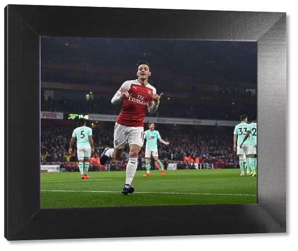 Mesut Ozil's Goal Celebration: Arsenal FC vs AFC Bournemouth, Premier League 2018-19