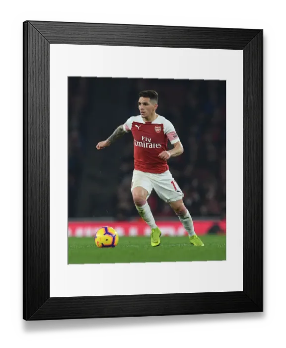 Framed Print : Lucas Torreira in Action: Arsenal vs AFC Bournemouth, Premier League 2018-19