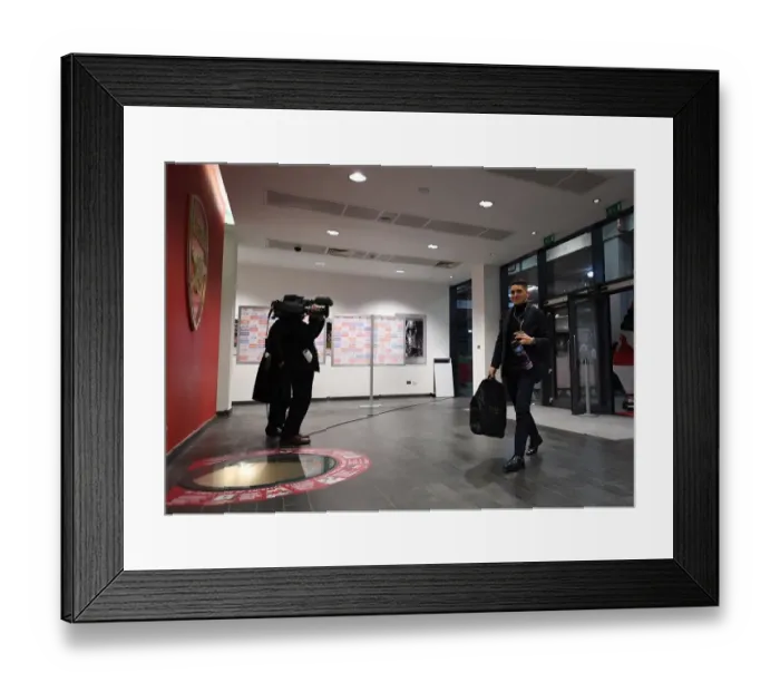 Framed Print : Lucas Torreira (Arsenal). Arsenal 5:1 AFC Bournemouth