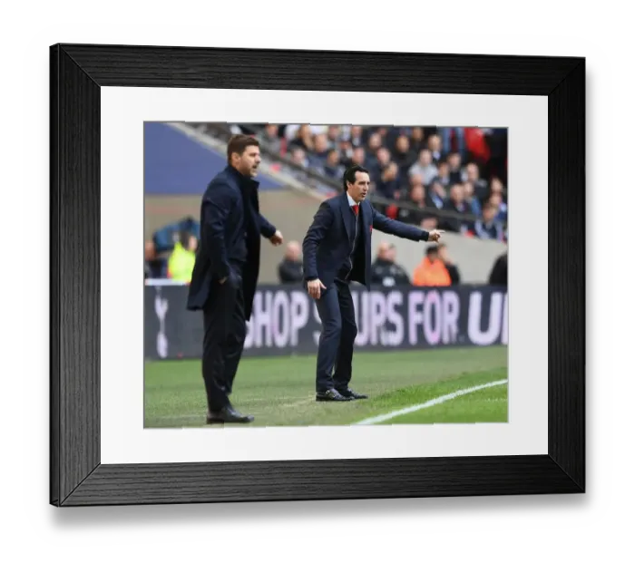 Framed Print : Unai Emery vs. Tottenham: Intense Arsenal-Tottenham Showdown in the Premier League, 2019 Framed Print : Unai Emery vs. Tottenham: Intense Arsenal-Tottenham Showdown in the Premier League, 2019
