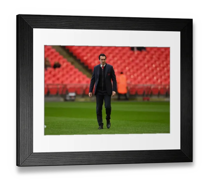 Framed Print : Unai Emery: Arsenal FC vs. Tottenham Hotspur, Premier League 2018-19 - Wembley Showdown