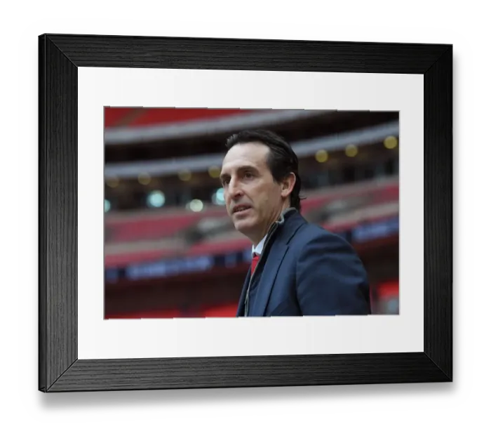 Framed Print : Determined Unai Emery Faces Tottenham Hotspur in Premier League Showdown, 2018-19 Framed Print : Determined Unai Emery Faces Tottenham Hotspur in Premier League Showdown, 2018-19
