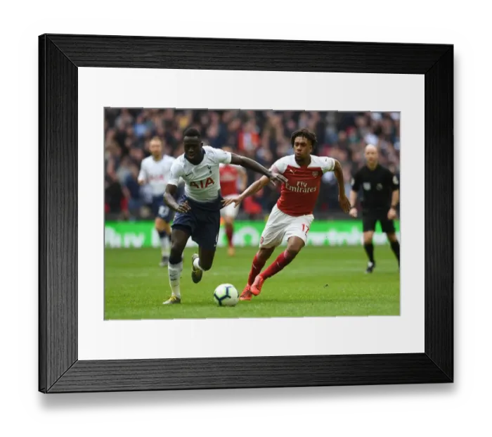 Framed Print : Clash of Titans: Iwobi vs Sanchez - Tottenham vs Arsenal, Premier League 2018-19