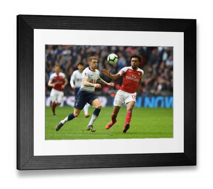 Framed Print : Clash at Wembley: Iwobi vs. Trippier - Premier League Battle
