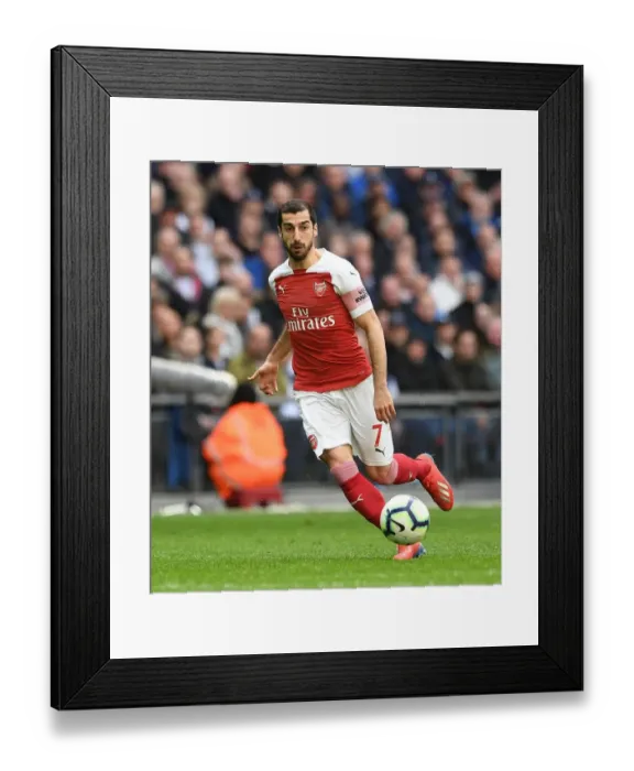 Framed Print : Henrikh Mkhitaryan in Action: Tottenham Hotspur vs Arsenal FC, Premier League 2018-19