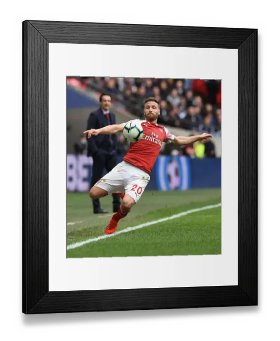 Framed Print : Shkodran Mustafi Focused Amidst Rivalry: Tottenham Hotspur vs Arsenal FC, Premier League 2018-19 Framed Print : Shkodran Mustafi Focused Amidst Rivalry: Tottenham Hotspur vs Arsenal FC, Premier League 2018-19