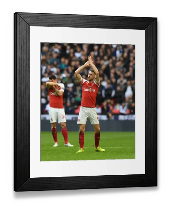 Framed Print : Aaron Ramsey: Battle at Wembley - Arsenal vs. Tottenham, Premier League 2018-19 Framed Print : Aaron Ramsey: Battle at Wembley - Arsenal vs. Tottenham, Premier League 2018-19