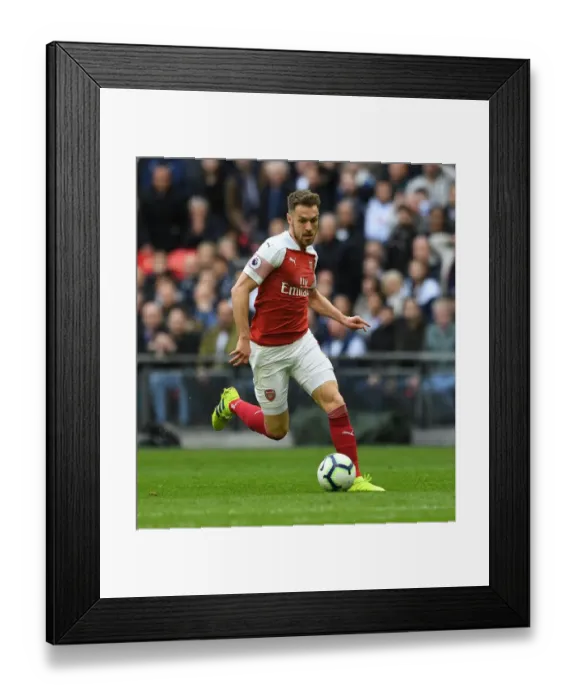 Framed Print : Aaron Ramsey: Battle at Wembley - Arsenal vs. Tottenham, Premier League 2018-19 Framed Print : Aaron Ramsey: Battle at Wembley - Arsenal vs. Tottenham, Premier League 2018-19