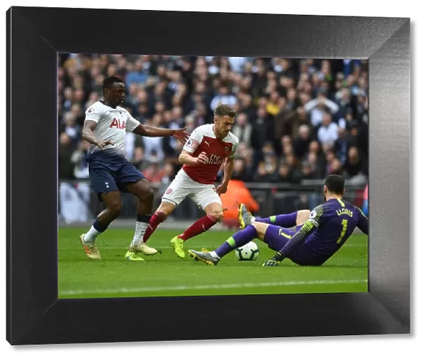 Ramsey Strikes: Dramatic Goal Against Tottenham Amidst Wanyama and Lloris Pressure (Premier League 2018-19)