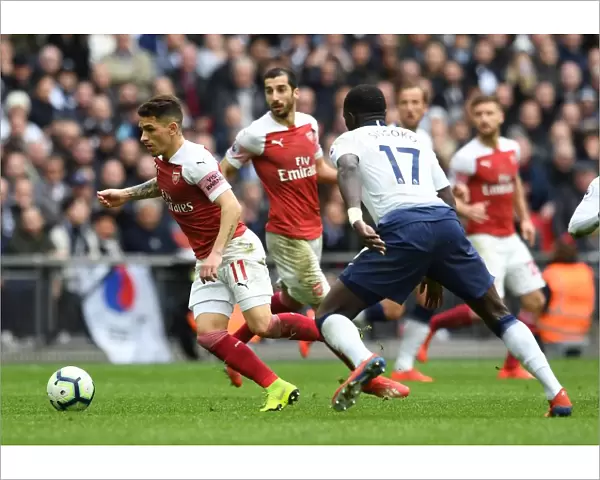 Lucas Torreira in Action: Tottenham Hotspur vs Arsenal FC, Premier League 2018-19