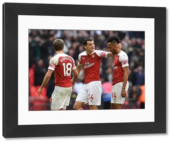 Consolation: Xhaka Comforts Aubameyang After Arsenal's Loss to Tottenham