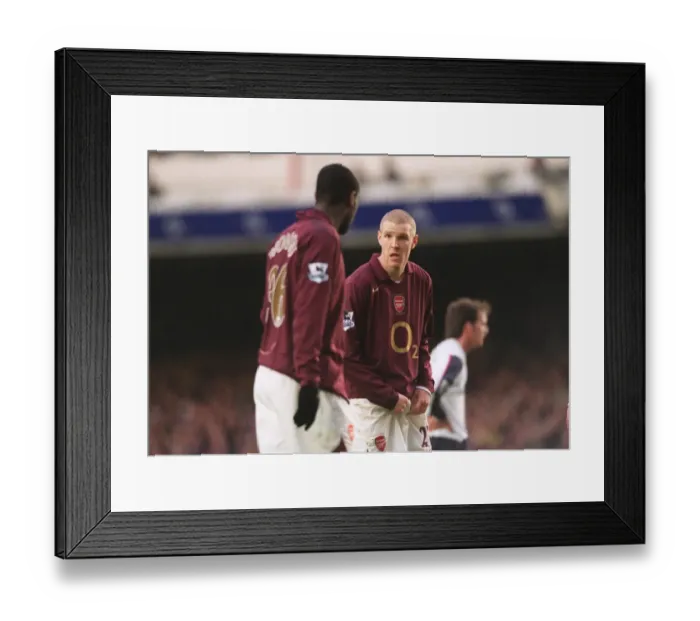 Framed Print : Philippe Senderos and Johan Djourou (Arsenal). Arsenal 1: 1 Bolton Wanderers Framed Print : Philippe Senderos and Johan Djourou (Arsenal). Arsenal 1: 1 Bolton Wanderers