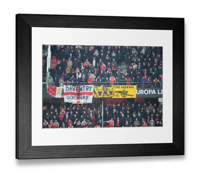 Framed Print : Arsenal Fans in Action at Stade Rennais: UEFA Europa League Round of 16, First Leg (2018-19) Framed Print : Arsenal Fans in Action at Stade Rennais: UEFA Europa League Round of 16, First Leg (2018-19)